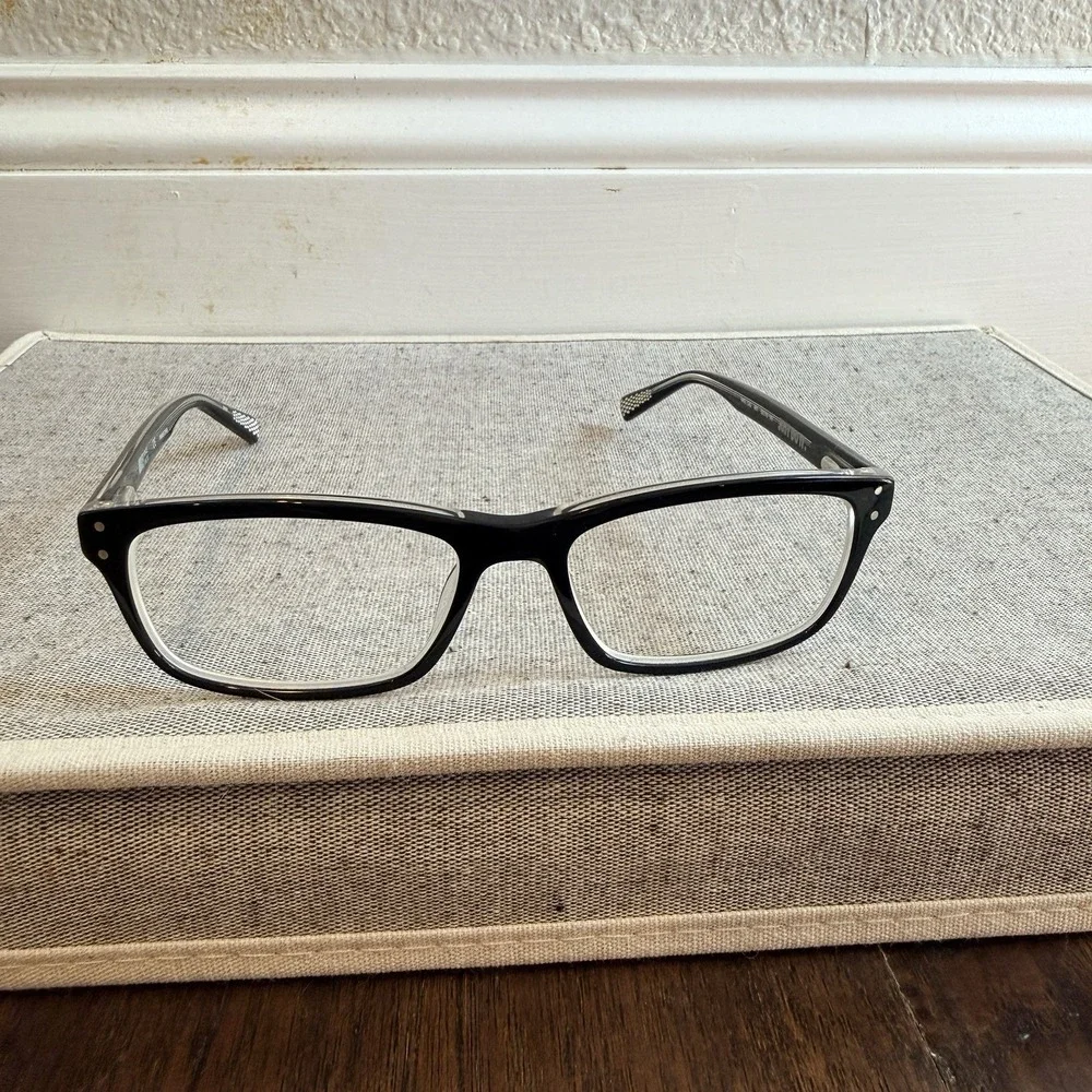 Nike 7242 001 Eyeglass FRAMES ONLY Black Gray 53-16-140 Rectangle Just Do It